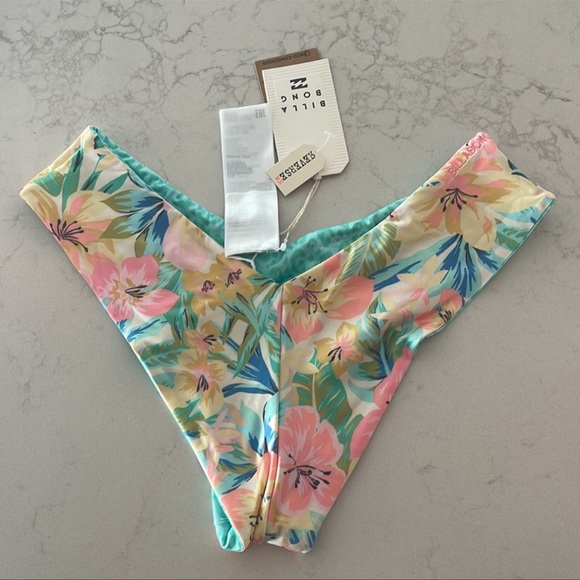 Billabong Sweet Tropics Reversible Fiji Cheeky Bikini Bottoms - Picture 13 of 16